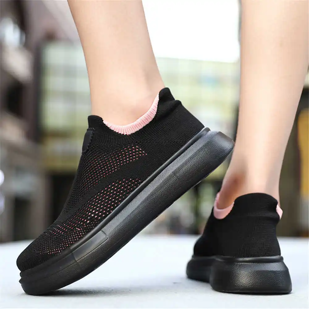 Office Tech Outfits - Platform Stockings Brown Shoes For Woman