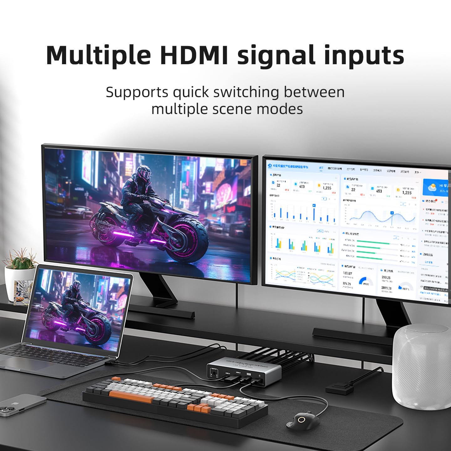 USB C HDMI DP KVM Switch 2 Mon - Kvm Switch Dual Monitor ulasan dan harga