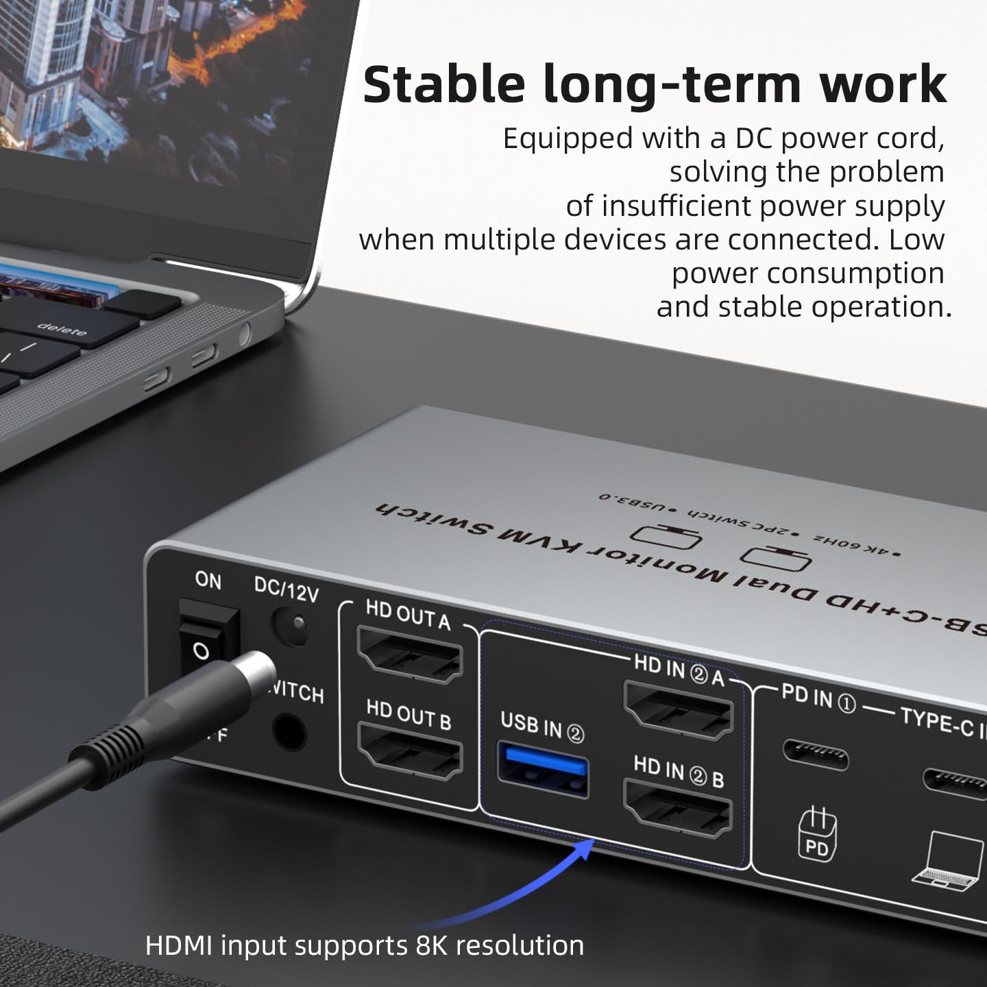 USB C HDMI DP KVM Switch 2 Mon - Kvm Switch Dual Monitor ulasan dan harga