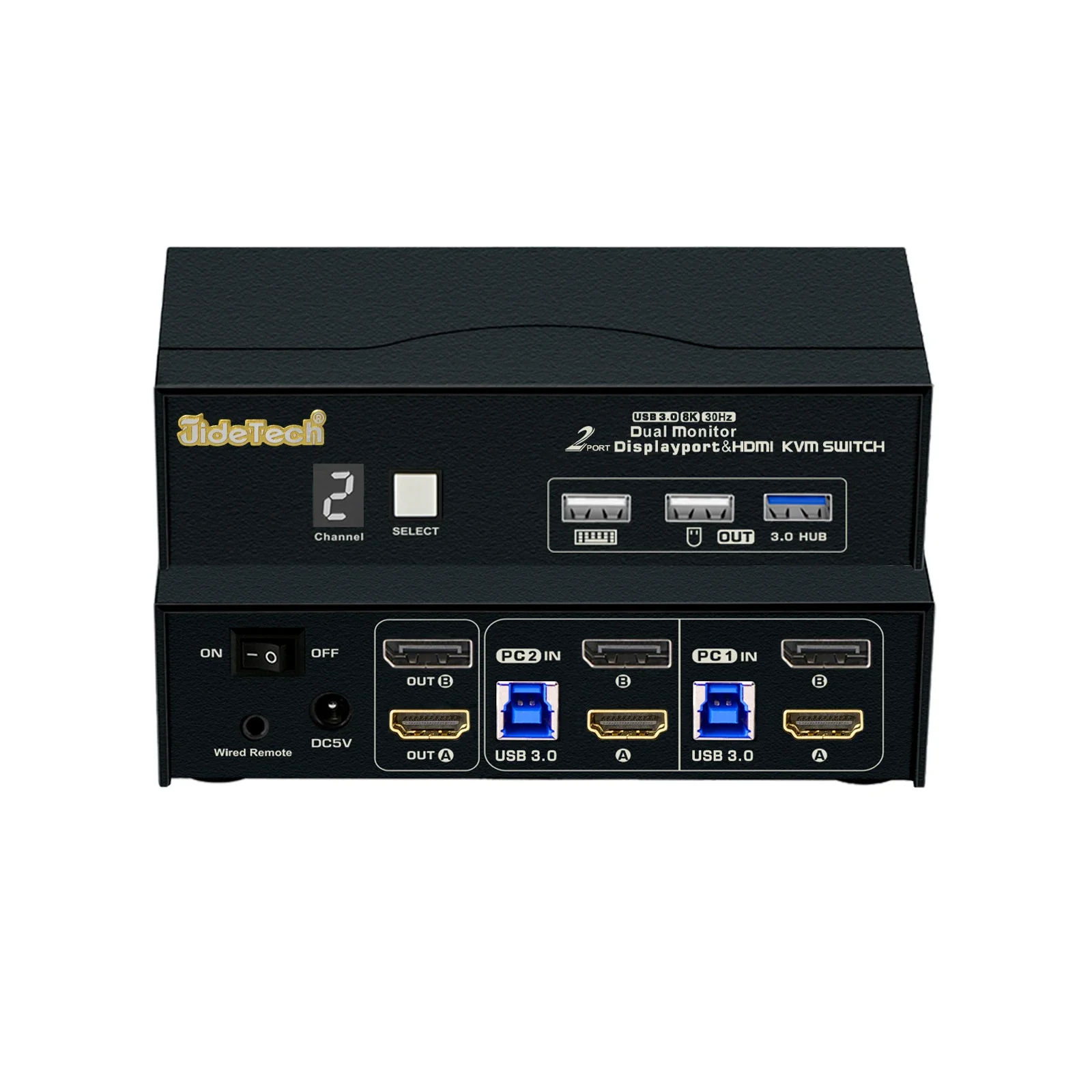 In stock JideTech 2 Computers  - Kvm Switch Dual Monitor ulasan dan harga