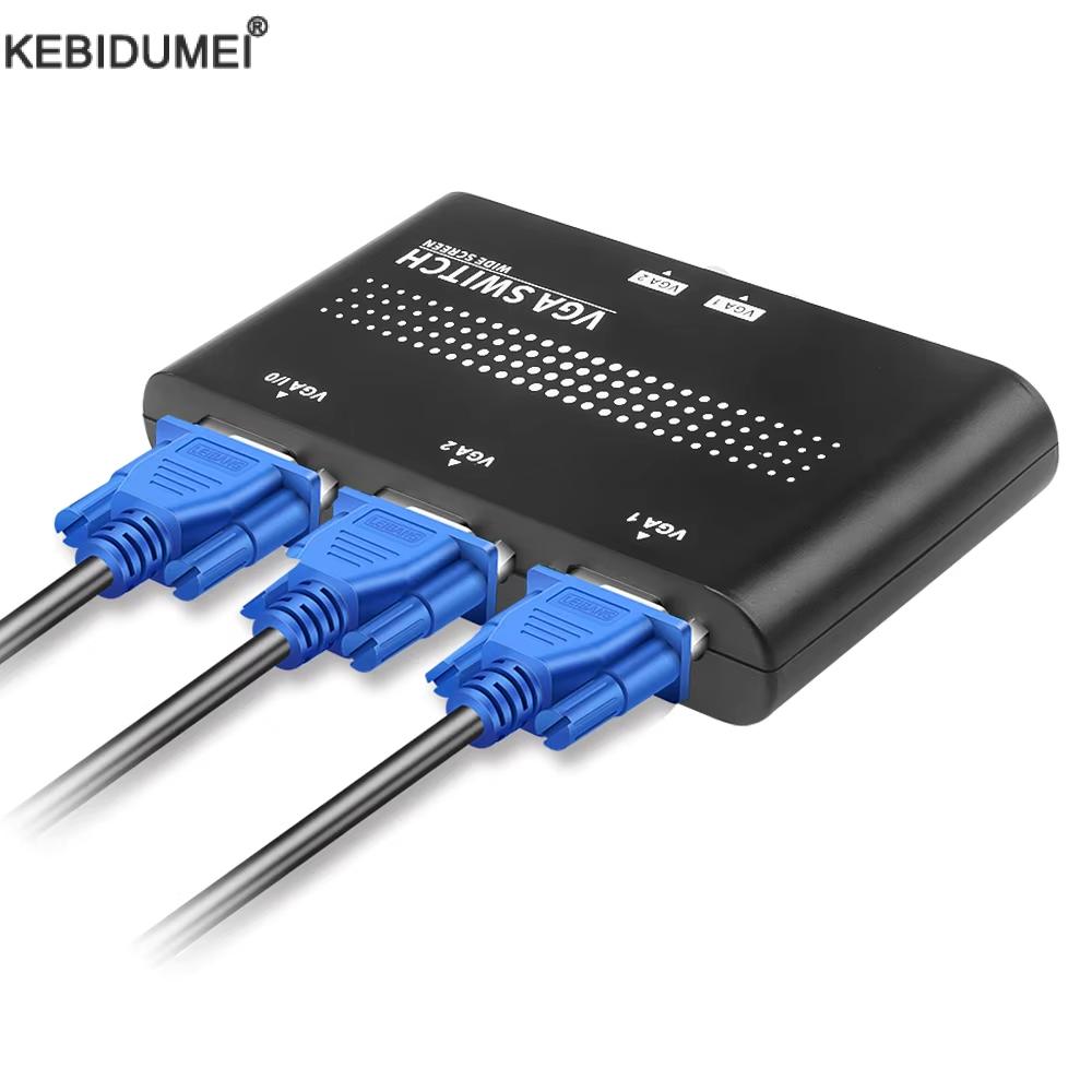 2 In 1 Out VGA/SVGA Manual Sha - Kvm Switch Dual Monitor ulasan dan harga