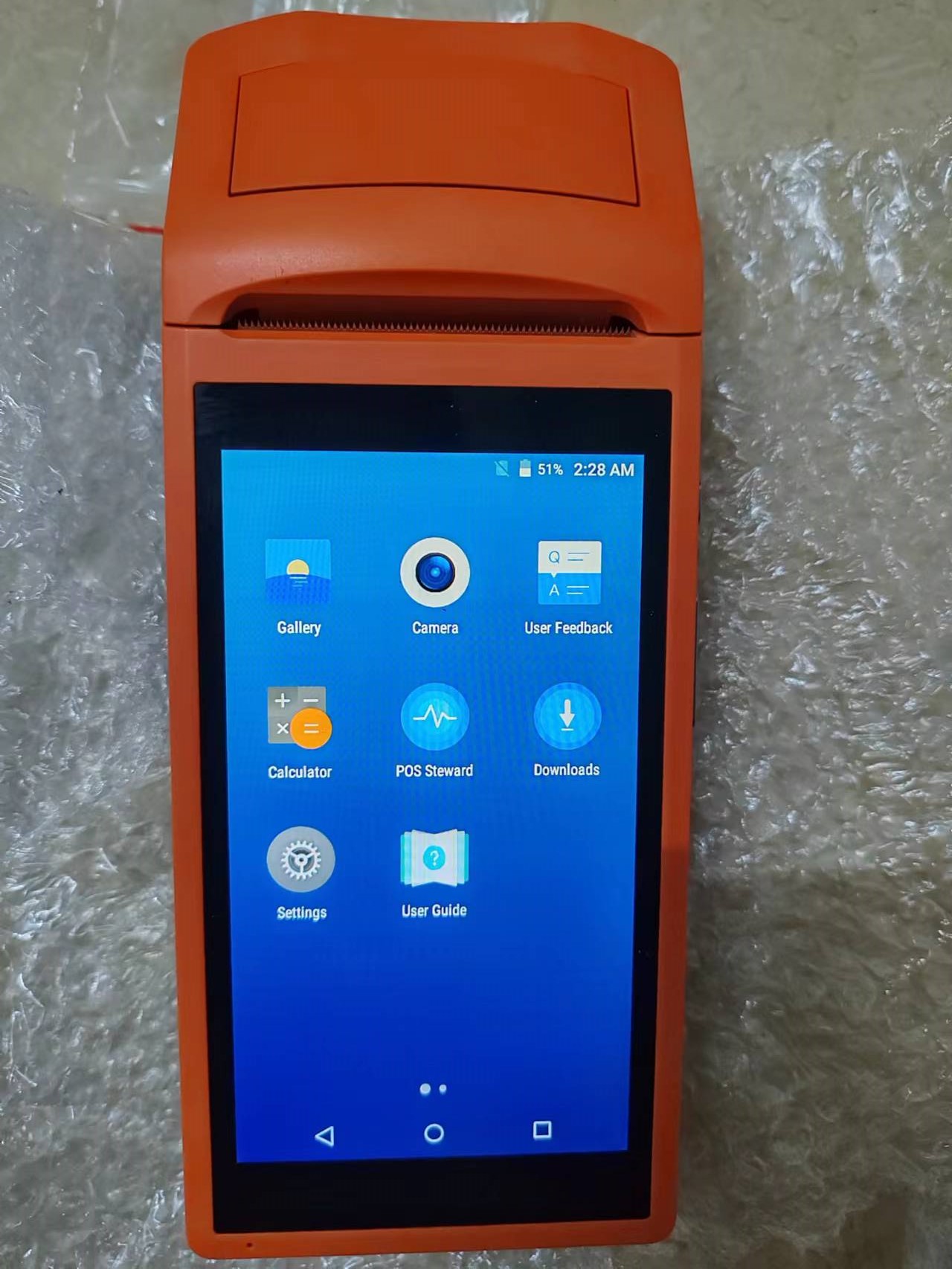 USED V1 Android 5.1 WCDMA 3G P - Pos Terminal Android ulasan dan harga