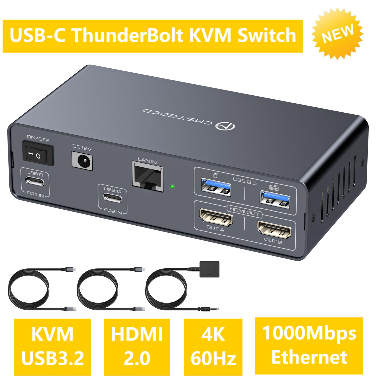 USB C KVM Switch 2 Monitors 2  - Kvm Switch Dual Monitor ulasan dan harga