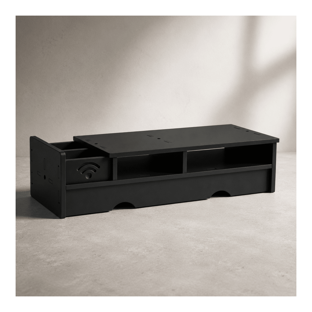 Black Matte WiFi Router Storag - Office Tech And Space ulasan dan harga