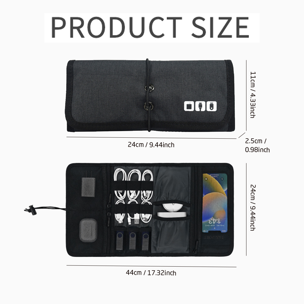 Tech Organizer Bag Cable Stora - Home Office Tech Gadgets ulasan dan harga